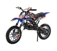 Yifaeux 50cc Dirt Bike for Adults & Kids, Mini Gas Powered Off-Road Trail Bike with Speeds up to 30 MPH, 2-Stroke, Blue