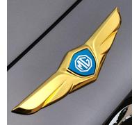 YIFANFENGSHUN 2pcs 3D Metal Car Stickers for MG MG6 II 2020-2021, Metal Emblem Decal for Car Waterproof Auto Badge Sticker Door Decoration Auto Accessories,D