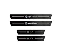 YIFANFENGSHUN 4 Pcs Car Door Sill Protector for Alfa Romeo Milano 2024, Sill Protectors Strips Welcome Pedal Decor Kick Plate Cover Sticker Styling Accessories