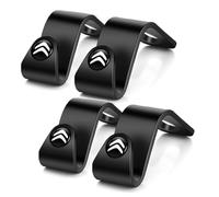 YIFANFENGSHUN 4 Pcs Car Seat Headrest Hook for Citroen C5 aircross 2017-2022 2023, Storage Organiser Hooks Back Storage Hooks Inside Hangers Seat Headrest Hangers Car Accessories