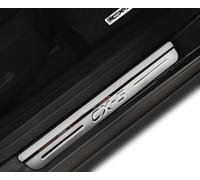 YIFANFENGSHUN 4pcs Stainless Steel Car Door Sill Protector Strips for Mazda CX-5 2024 2023 2022 2021-2017, Car Door Edge Entry Scuff Guard Strips Threshold Plate Welcome Pedal Trim