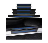 YIFANFENGSHUN 5 pcs Car Door Sill Protector Kick Plate Guard for Toyota C-HR I 2017-2024, Carbon Fiber Step Pedal Sticker Welcome Pedal Decor Accessories,Blue