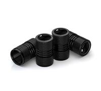 YIFANFENGSUN 4 Pcs Car Tyre Valve Dust Caps for VW Transporter T5 Bj. 2003-2012, Tire Valve Stem Caps Air Stem Dust Covers Corrosion-Resistant Car Accessories,Black