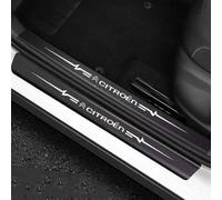 YIFANFENGSUN 4PCS Carbon fiber door sill sticker for Citroen C4 Cactus 2014-2020, Car Scuff Plate Door Sill Trim Welcome Pedal Car Accessories Threshold Protection Sticker,A
