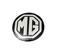 YIFANFENGSUN 4pcs Wheel Center Sticker for MG MG6 MGB MGF MGR Midget Montego Mulan 56mm, Auto Logo Wheel Center Cover Sunscreen Waterproof Styling Accessories Auto Parts,Black