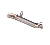 YIFANGK Motorcycle Muffler Exhaust Pipe Motorcycle Exhaust Mid Link Pipe Motorbike Fit 60mm Muffler Slip On For RSV4 RSV 4 2009 To 2015 Muffler Silencer Insert