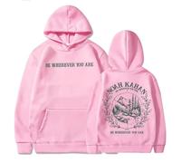 Yifaose Hoodie Noah Kahan Merch Printed Sweatshirts Fashion Casual Long Sleeved Pullover Tops Oversized Streetwear Hoodies For Men Women XS~4XL-pink||m