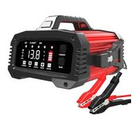 YIFASITE 25Amp Car Battery Charger, 12V/24V Lifepo4 Lead Acid Battery Charger, Upgraded Automobile Smart Trickle Battery Maintainer for AGM, Lithium, Motorcycle Boat Caravan