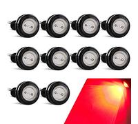 yifengshun 10Pcs Super Bright 23mm Eagle Eye Light LED Daytime Running Lights DRL High Power 9W Fog Light Backup Light Marker Lights for Car Motorcycle Trailer 12V(Red)