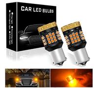 yifengshun 2Pcs BA15S P21W Canbus Error Free LED Light Bulbs Amber Yellow 3030 3700LM Ultra-Bright 1156 Anti - Hyper Flash Bulbs for Car Front/Rear Turn Signal Light Replacement