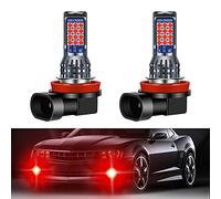 yifengshun 2Pcs H8/H11 Red Fog Light Bulbs,24 High Bright 3030 Chips H11 Bulbs Replacment Kit,DRL Fog Lights for Car Trucks, SUVs, Vans, 12-36V