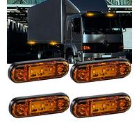 yifengshun 4pcs LED Side Marker Indicator Light Front Rear Side Position Lamps 12V for Truck Camper Van Lorry RV Marker Lights(Amber)