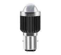 yifengshun BA20D LED Motorcycle Headlight Bulb,1200 Lumens Hi/Lo Beam 6500K Dual Color 15W Extemely Bright White&Amber Bulb,Waterproof Motorbike LED Front Headlights -1 PC
