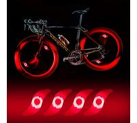 Yifengshun LED Bike Lights for Wheels,Waterproof Wheels Lights with 3 Flash Modes Bike Spoke Light Use for Kids/Adult Bike Wheels Safe Warning-4Pcs