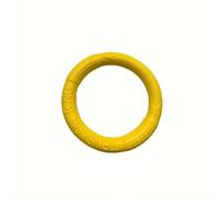 Yifengyuan Outdoor Dog Training Ring Pull Float Round Toy Pull Ring Ring Interactive Play Tool for Small Medium Dogs (Yellow, Small)