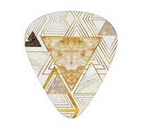 Yifhdes Abstract Geometric Pattern Multifaceted Guitar Pick - Clear Sound, And Durability For Individualized Music Experiences.
