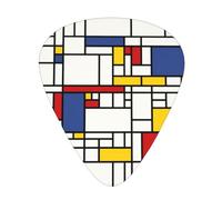 Yifhdes Abstract Pattern Multifaceted Guitar Pick - Clear Sound, And Durability For Individualized Music Experiences.