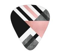 Yifhdes Abstract Triangle Striped Multifaceted Guitar Pick - Clear Sound, And Durability For Individualized Music Experiences.