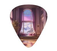 Yifhdes Aurora Dreams Printed Guitar Picks,12 Pack Premium Guitar Picks 3 Different Thickness with Storage Box,0.5/0.7/1 mm