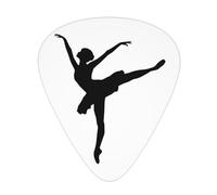 Yifhdes Ballet Dancer Silhouette Guitar Picks 12 Pcs For Guitar Electric Acoustic Guitar Mandolin Bass 3 Thickness Plectrums Thin/Medium/Heavy For Guitar Players