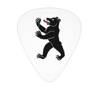 Yifhdes Black Bear Guitar Picks 12-Pack For Family Stylish Guitar Accessories 3 Thickness Plectrums 0.46mm/0.71mm/0.96mm For Guitar Players