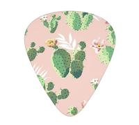 Yifhdes Cactus Pattern Multifaceted Guitar Pick - Clear Sound, And Durability For Individualized Music Experiences.