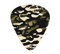 Yifhdes Camouflage Pattern Multifaceted Guitar Pick - Clear Sound, And Durability For Individualized Music Experiences.