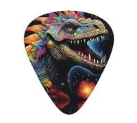 Yifhdes Chrysm 12 Pcs Tyrannosaurus Bad Boy Guitar Picks Set For Folk,Acoustic,Bass Guitar,Electric,Banjo Or Ukulele.Solo,Riff,Gifts