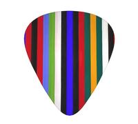 Yifhdes Colored Stripes Print Guitar Pick Thin Medium Heavy Gauges For Acoustic Guitar,Electric Guitar,Bass Guitar,12 Pack