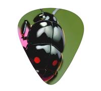 Yifhdes Colorful Ladybird Multifaceted Guitar Pick - Clear Sound, And Durability For Individualized Music Experiences.