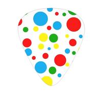 Yifhdes Colorful Polka Dots Print Guitar Pick Thin Medium Heavy Gauges For Acoustic Guitar,Electric Guitar,Bass Guitar,12 Pack