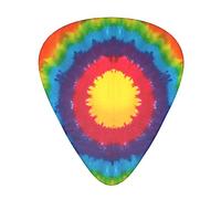 Yifhdes Cool Guitar pick Classic Guitar Picks Unique Guitar Picks for Bass Electric Guitar Acoustic Guitar Lovers guitarists gift (Red Yellow Blue Green Colorful Tie Dye)