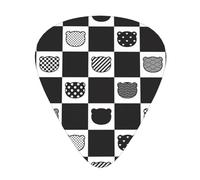 Yifhdes Cute Bear Guitar Picks,12 Pcs Guitar Picks, Includes Thin, Medium & Heavy Gauges 3 Sizes For Acoustic Guitar