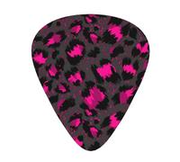 Yifhdes Cute Celluloid Guitar Pick Compatible with Luxury Pink Dark Gray Leopard Cheetah Print, Light Guitar Pick Sampler Pack Gift for Electric & Acoustic Guitars Anti Scratch Unique Guitar Pick