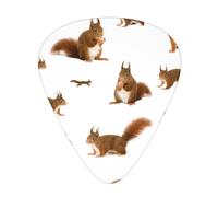 Yifhdes Cute Squirrel Versatile Guitar Pick Set - Distinct Tones - Perfect For Guitars, Ukuleles And More
