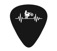 Yifhdes Dirt Bike Motocross-1 Guitar Picks 12 Pcs For Acoustic Guitar Guitar Accessories 3 Thickness Plectrums 0.46mm/0.71mm/0.96mm For Guitar Players