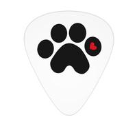 Yifhdes Dog Paw Guitar Picks 12-Pack For Family Stylish Guitar Accessories 3 Thickness Plectrums Thin/Medium/Heavy For Guitar Players