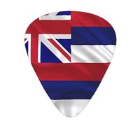 Yifhdes Flag Of Hawaii American Fashion Colour Guitar Picks 12 Packï¼Œ For Acoustic Guitar Electric Guitar Ukulele.One Size