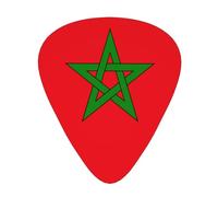 Yifhdes Flag Of Morocco Guitar Picks 12-Pack For Acoustic Guitar Bass Guitar Ukulele 3 Thickness Plectrums 0.46mm/0.71mm/0.96mm For Guitar Players