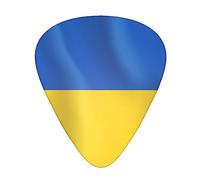 Yifhdes Flag of ukraine ukrainian waving Guitar pick Luxury Guitar Picks with Different Sizes Contain Thin, Medium & Thick Gauges for Acoustic and Electric Guitar