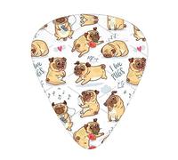 Yifhdes Funny Dog Print Guitar Pick Thin Medium Heavy Gauges For Acoustic Guitar,Electric Guitar,Bass Guitar,12 Pack