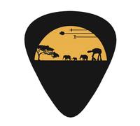 Yifhdes Funny Sunset Guitar Picks 12 Pcs For Family Stylish Guitar Accessories 3 Thickness Plectrums 0.46mm/0.71mm/0.96mm For Guitar Players