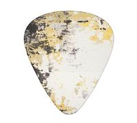 Yifhdes Grunge Yellow and Gray carpet pattern Bass Celluloid Guitar Plectrums Luxury Guitar Picks Cool Guitar Picks Custom Guitar Picks Fashion Guitar pick