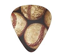 Yifhdes Guitar Picks 3 Different Thickness Old Vintage Baseball Celluloid Guitar Pick Plectrums For Bass, Electric, Acoustic Guitars Includes 0.46mm, 0.71mm, 0.96mm