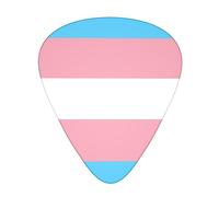 Yifhdes Guitar Picks, Ukulele Picks transgender pride flag Guitar Picks 0.46mm/0.71mm/0.96mm Guitar Plectrums 12 Pack for Bass, Acoustic & Electric Guitars