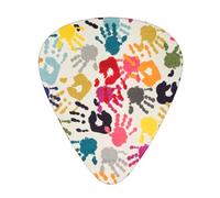 Yifhdes Hand Print Versatile Guitar Pick Set - Distinct Tones - Perfect For Guitars, Ukuleles And More