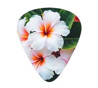 Yifhdes Hawaii Flower Printed Guitar Picks,12 Pack Premium Guitar Picks 3 Different Thickness with Storage Box,0.5/0.7/1 mm