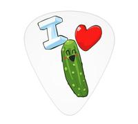 Yifhdes I Love Pickles Guitar Picks 12 Pcs For Acoustic Guitar Guitar Accessories 3 Thickness Plectrums 0.46mm/0.71mm/0.96mm For Guitar Players