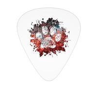 Yifhdes Ink Paw Guitar Picks 12-Pack For Acoustic Guitar Guitar Accessories 3 Thickness Plectrums Thin/Medium/Heavy For Guitar Players