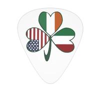 Yifhdes Italian Irish American Shamrock Guitar Picks 12 Pcs For Acoustic Guitar Bass Guitar Ukulele 3 Thickness Plectrums 0.46mm/0.71mm/0.96mm For Guitar Players